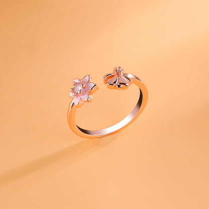 Korean Style Sakura Rings