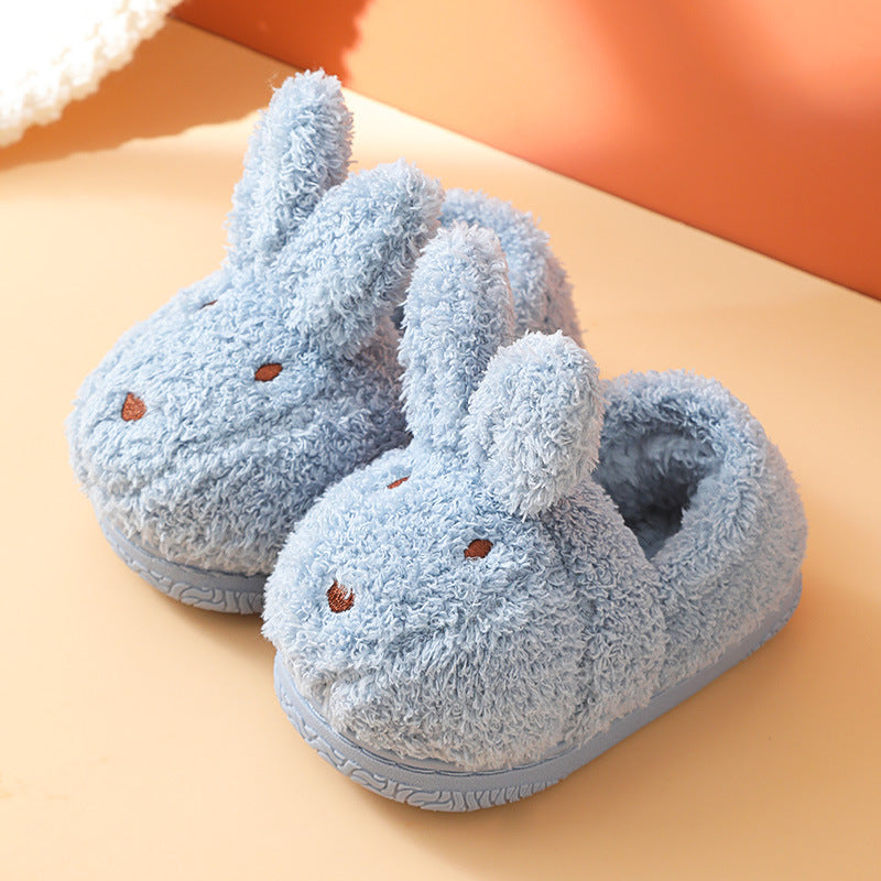 Winter Cute Cartoon Warm Baby Furry Cotton Shoes Bag Roots At Home