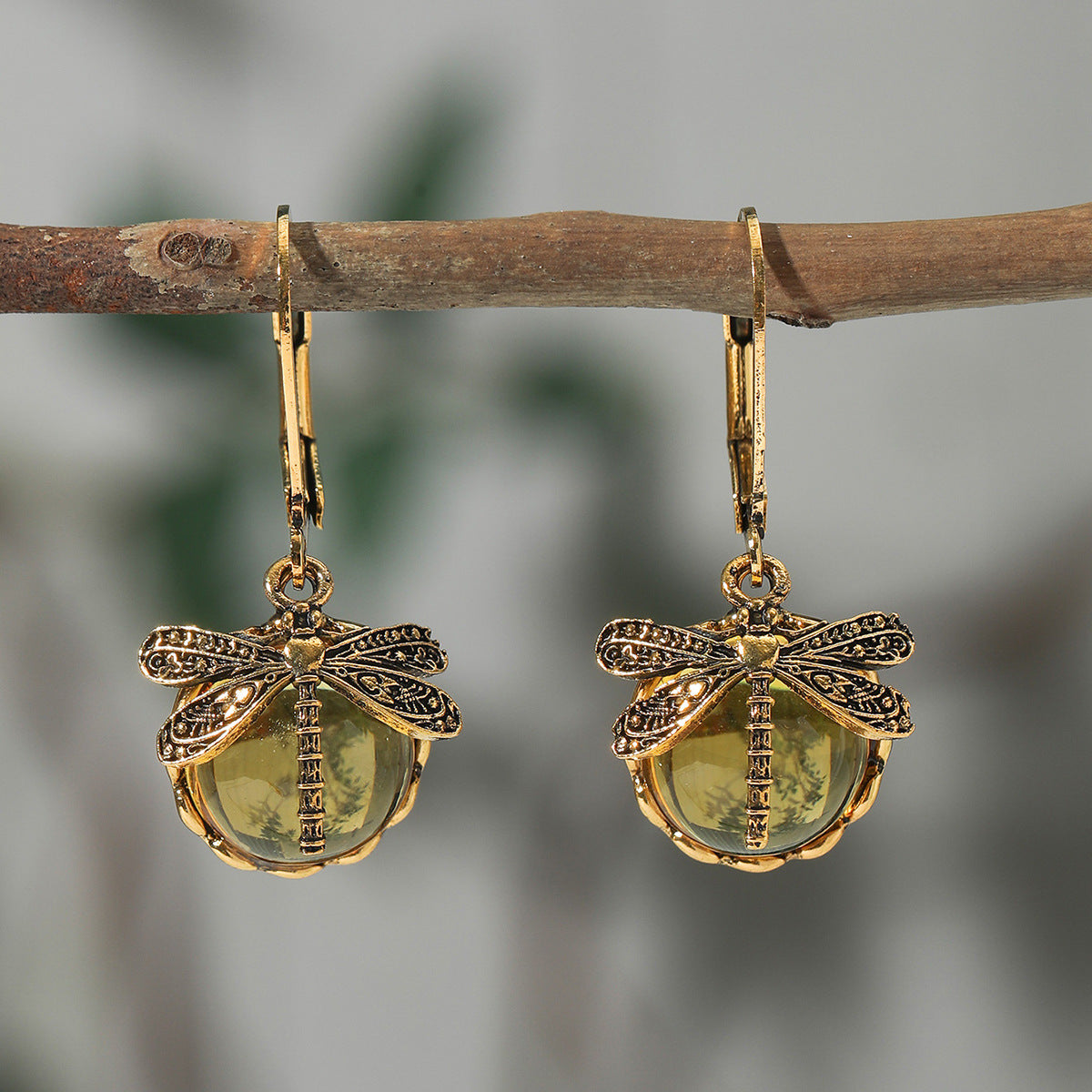 Vintage Dragonfly Earrings