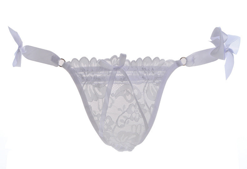 Ladies Knit Lace-up Thong Underwear Thongs