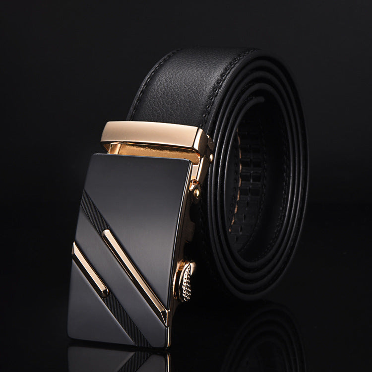 leather two-layer leather business belts