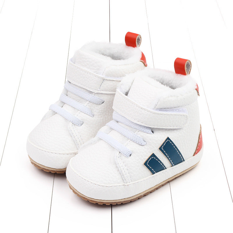 Sports Soft-sole Cotton Shoes High-top Baby Shoes Baby's Shoes