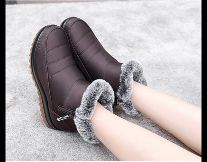 Non-slip Waterproof Fleece Lined Thickened Thermal Cotton Boots