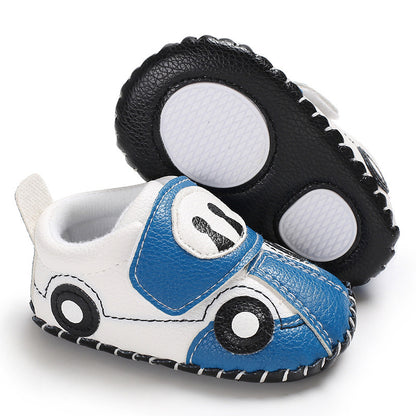 Male and female baby shoes rubber sole