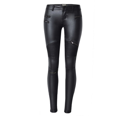 Leather ladies pants