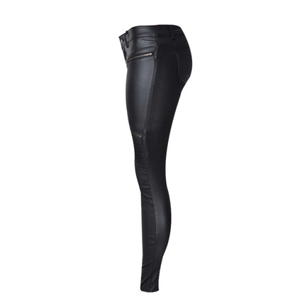 Leather ladies pants