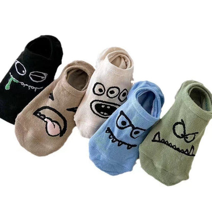 Summer Thin Cartoon Female Silicone Non-slip Socks