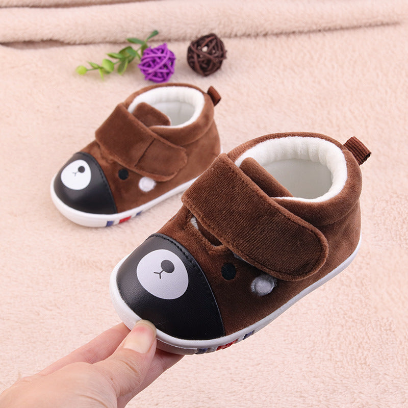 Soft-soled warm baby toddler shoes