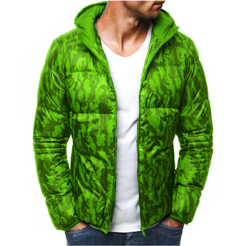 Chaquetas de algodón con capucha de camuflaje