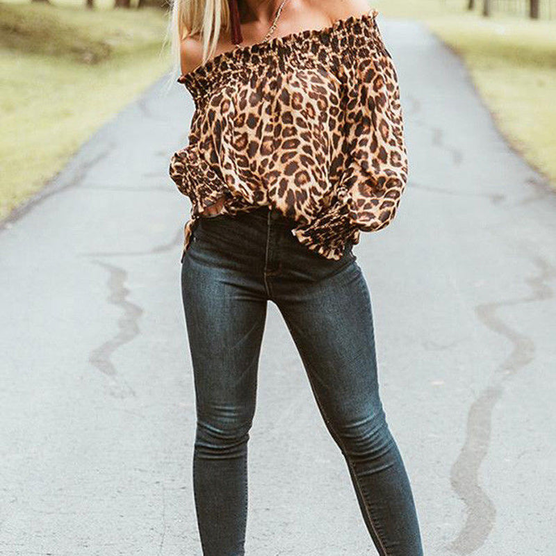 Leopard print top