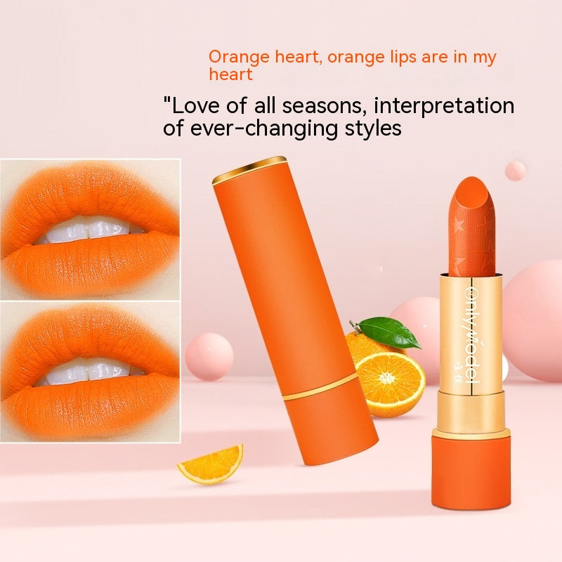 Barras de labios nutritivas que no se decoloran con zanahoria y naranja