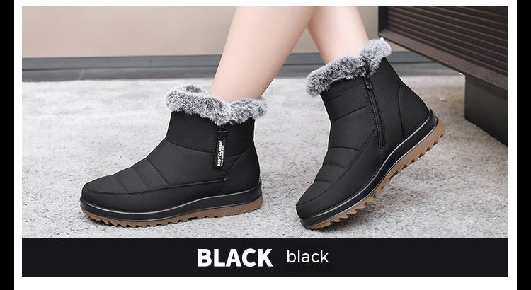 Non-slip Waterproof Fleece Lined Thickened Thermal Cotton Boots