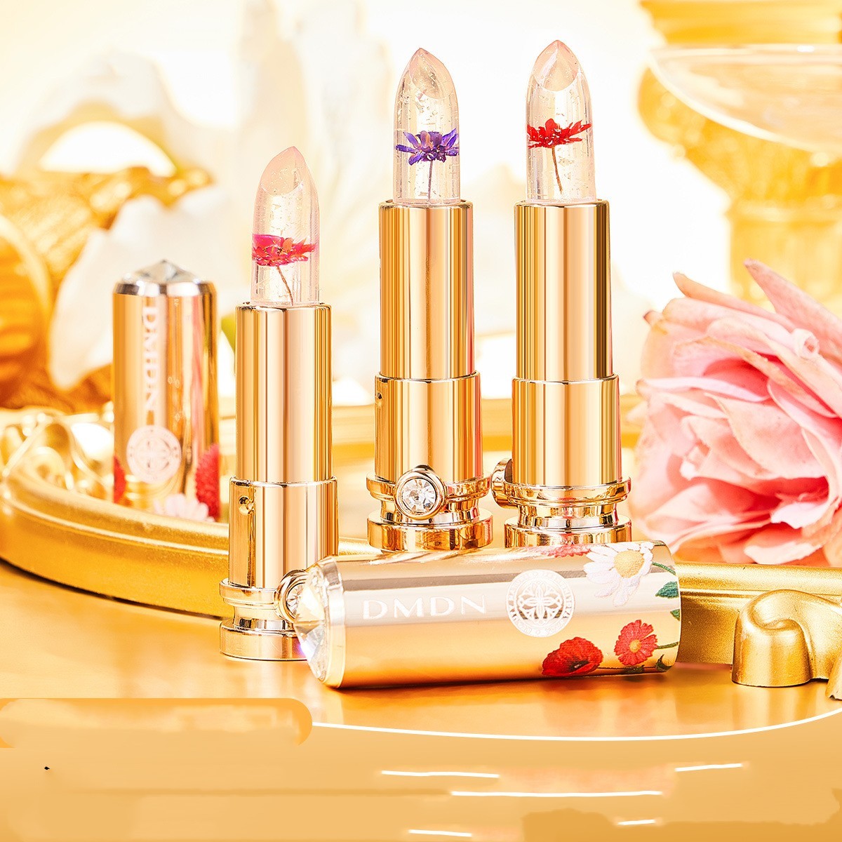 Crystal Petal Gold Foil Temperature Change Lipstick