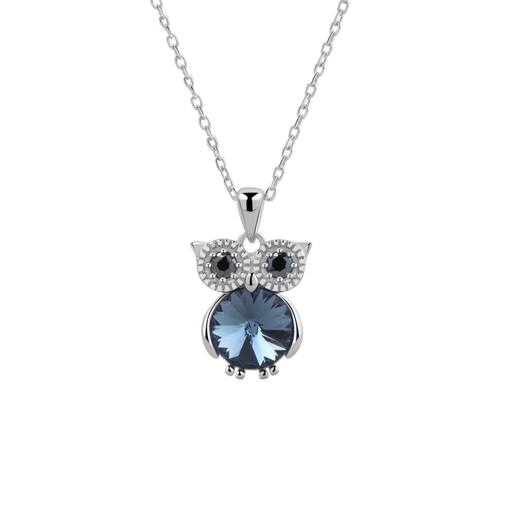 Women's Crystal Owl All-match Clavicle Chain