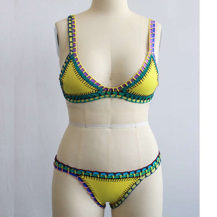 Hand-woven beach Bikinis