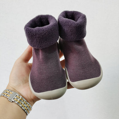 Plush thick socks shoes