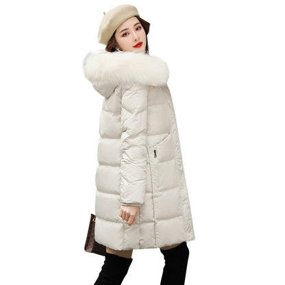 Padded Big Fur Collar Quilted Jackets