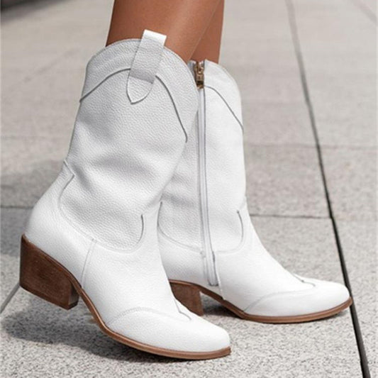 Low-top Mid Heel Boots