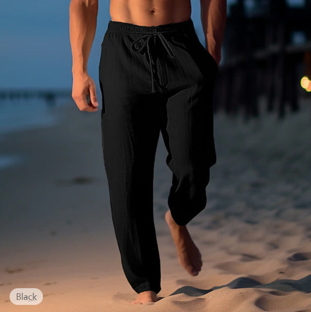 Drawstring Elastic Comfortable Beach Pants