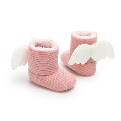 Winter Warm Small Wing High Boots Baby Cotton Boots