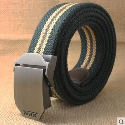 Canvas alloy buckle belts