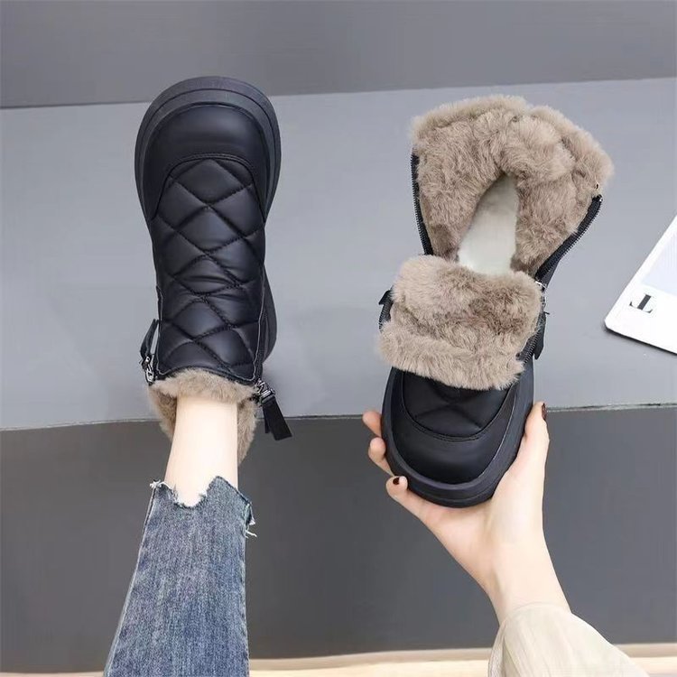 Snow Boots Fleece-lined Thickened Non-slip Warm