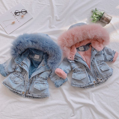 Denim velvet jackets