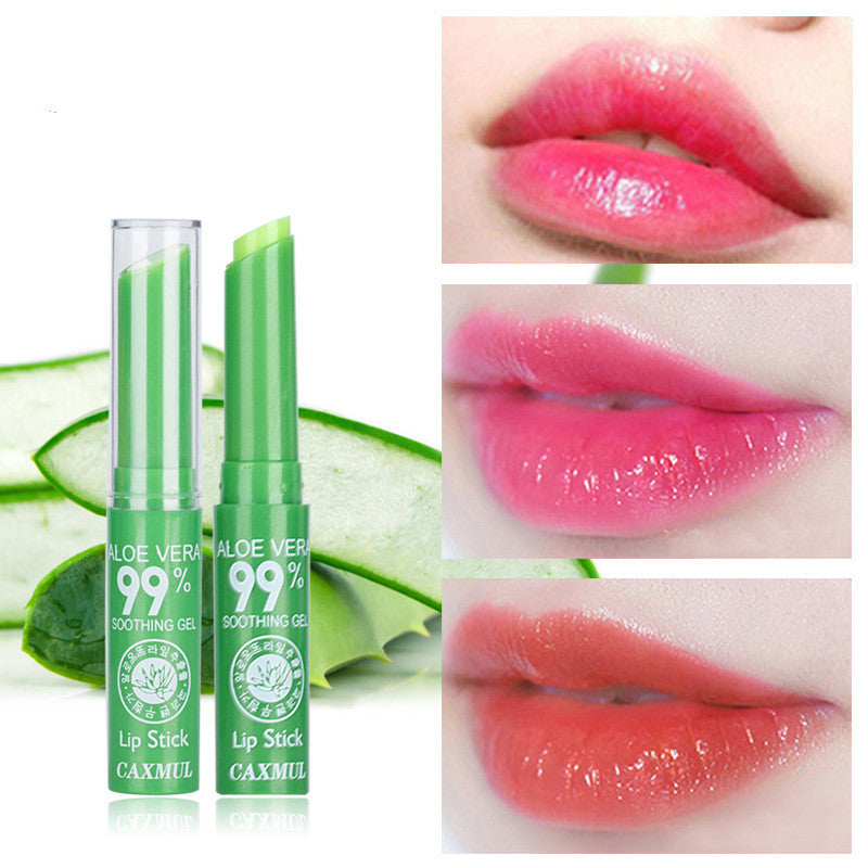 Aloe Vera Feuchtigkeitsspendende Lippenstifte mit warmem Farbwechsel, 10 Stück