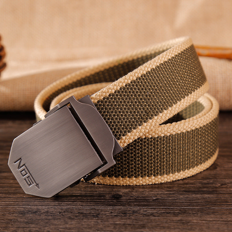 Canvas alloy buckle belts