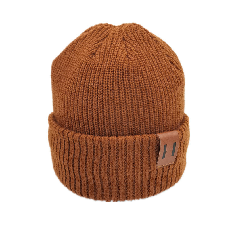 Pure color wild wool hat for men and women