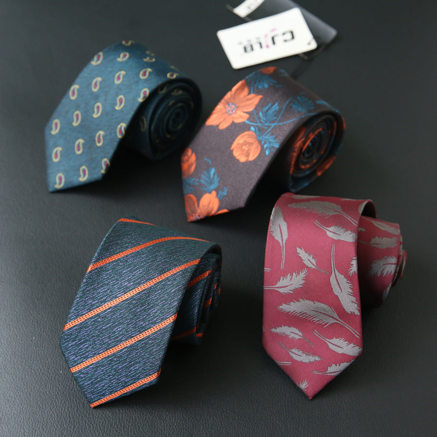 Male business striped retro suit ties