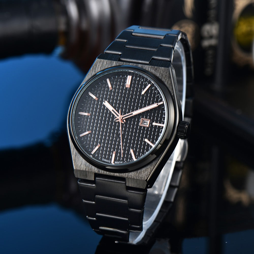 Business Casual Steel Belt Quartz Watches Men