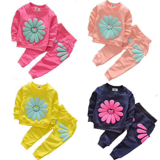 Sun flower flowers children's clothing