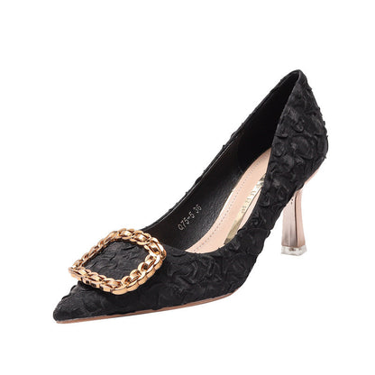 French Style Stiletto Heel Pumps