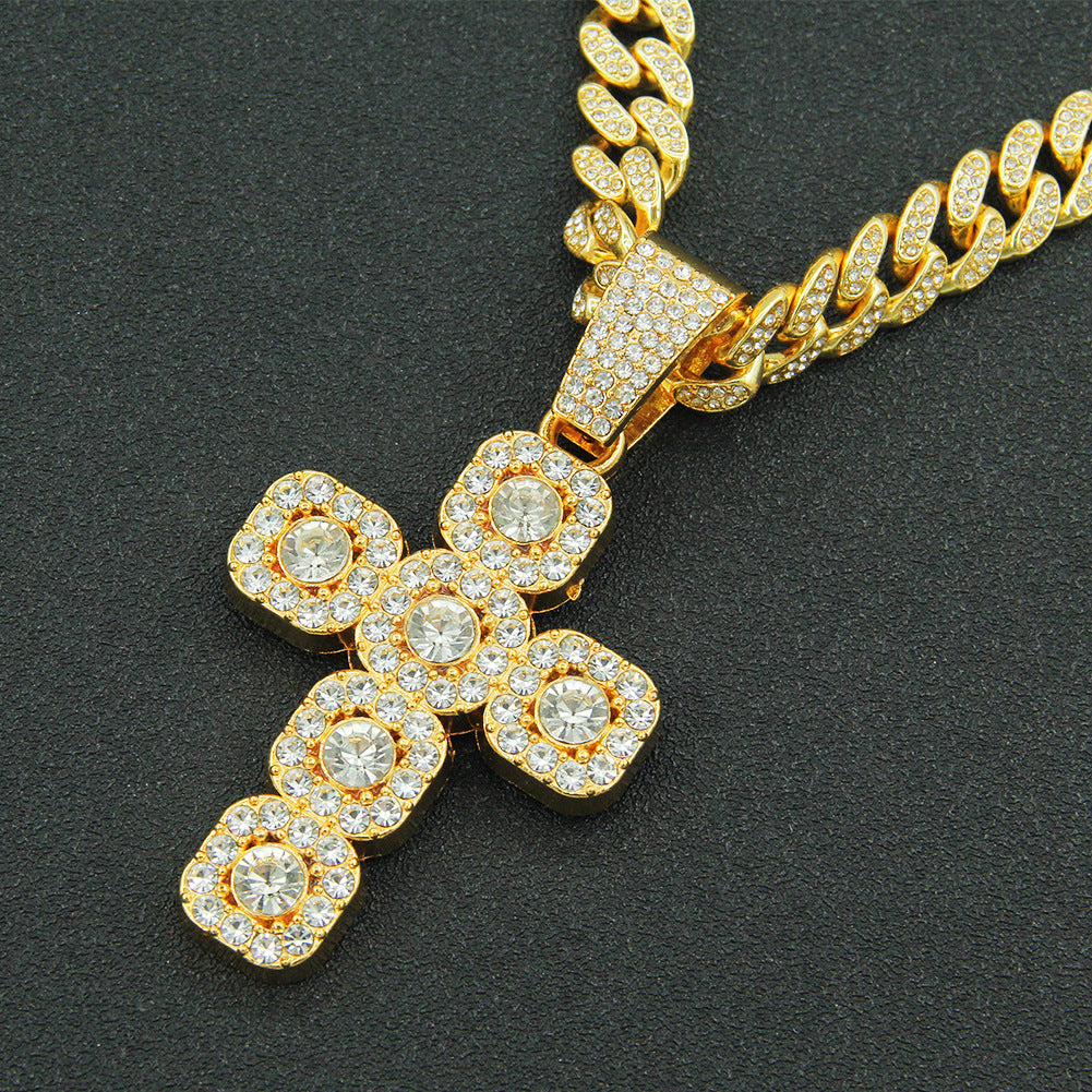 Diamond Cross Pendant Cuban Necklaces