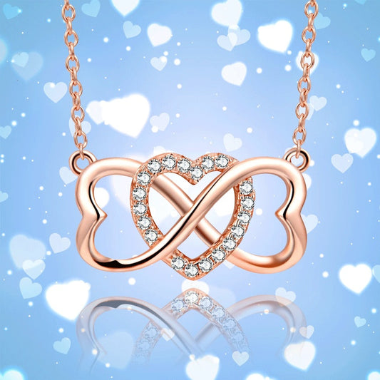 Love Necklace Female Creative Micro-inlaid 8 Words