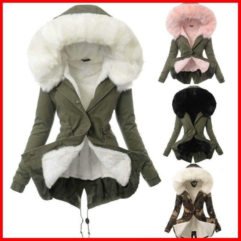 Fur Collar Thickened Cotton-padded Jackets