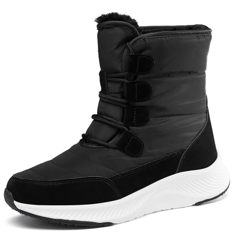 Waterproof Snow Boots Mid-calf Front Zipper