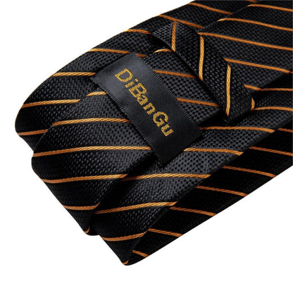 Neckties Luxury Black And Gold