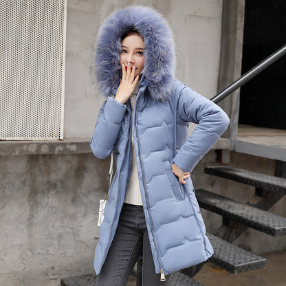 Fur collar down jacket