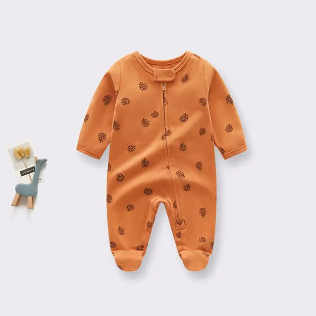 Newborn Baby Knitted Footie Jumpsuits