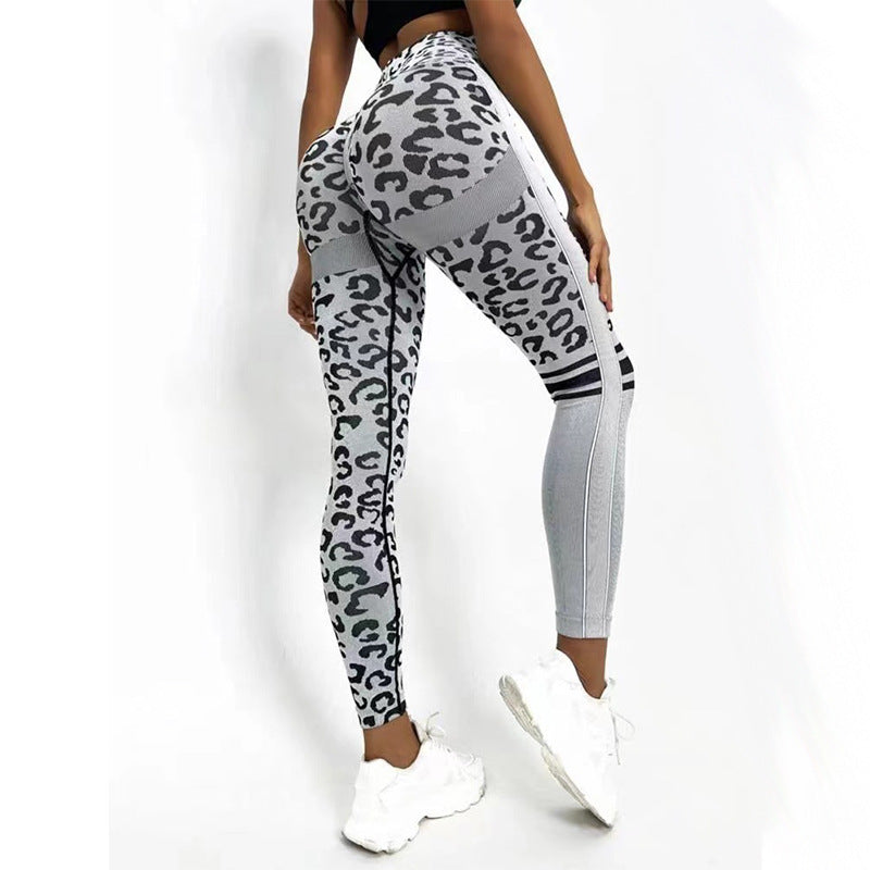 Leopard Print High Waist Yoga Tights