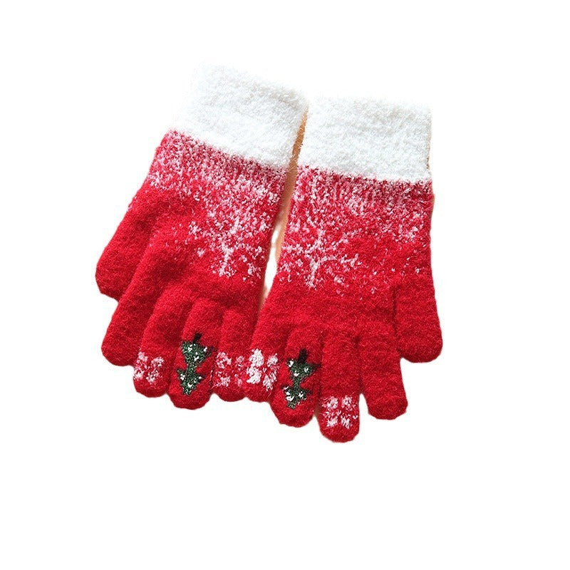 Open Finger Fleece-lined Gloves for Touch Screen