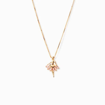 Rose Gold Ballet Girl Necklaces