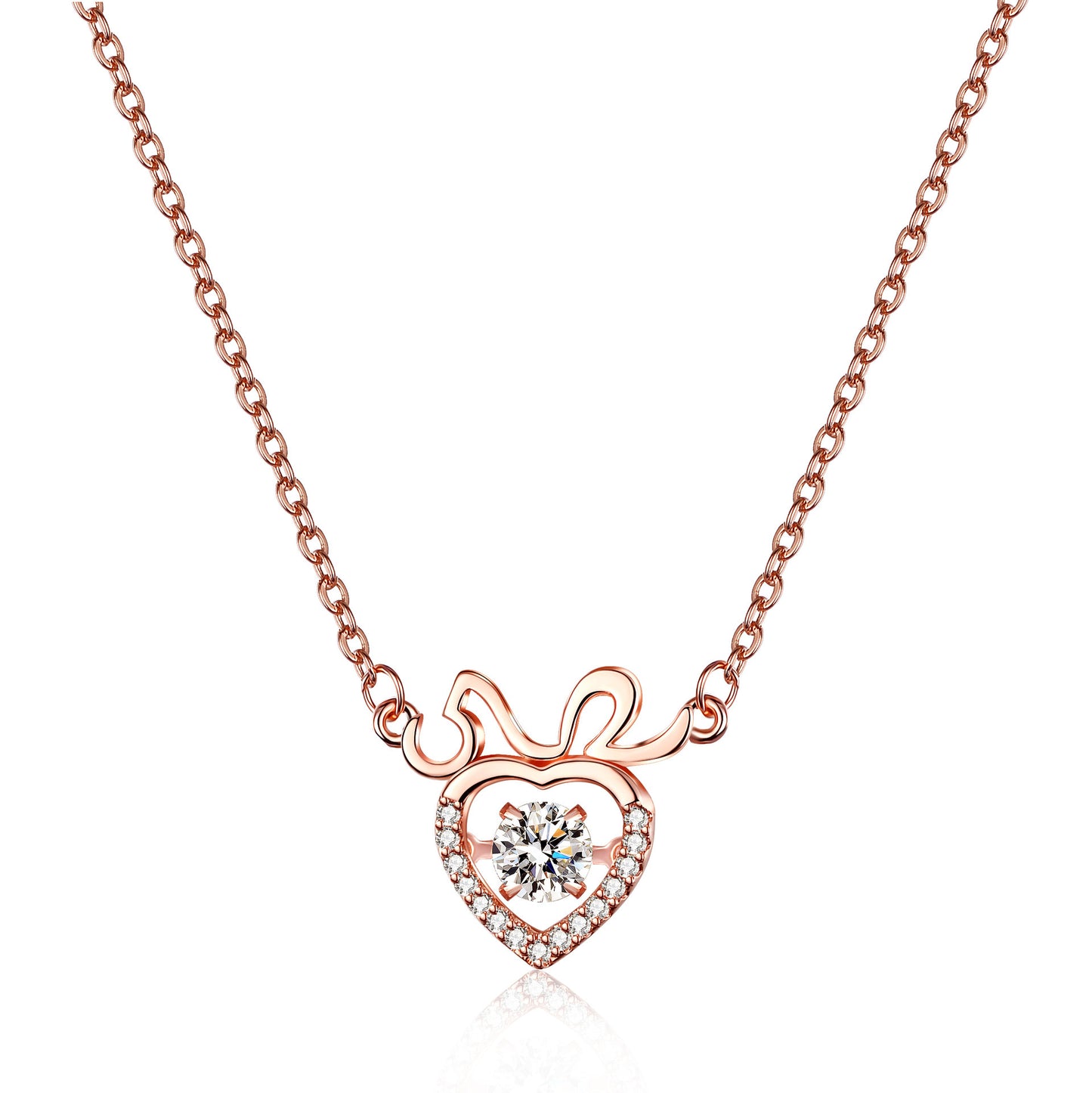 Pulsatile Heart Moissanite Necklaces