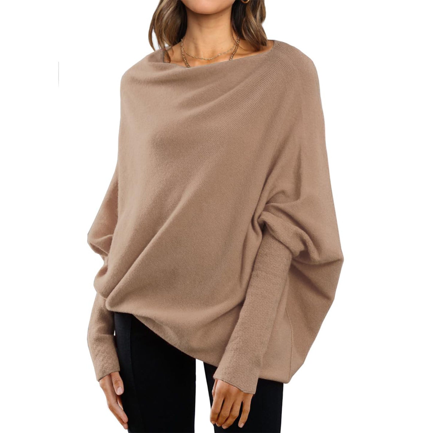 Loose Bat Sleeve Sweaters