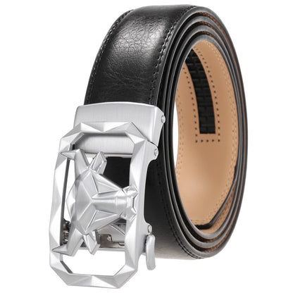 Leather Belt Alloy Automatic Buckle