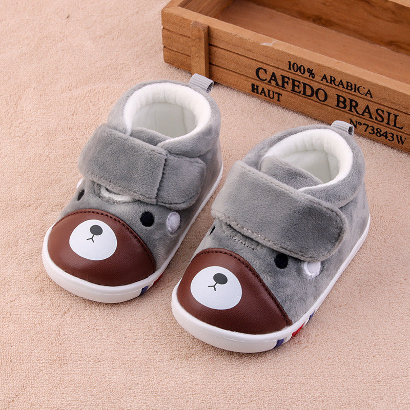 Soft-soled warm baby toddler shoes