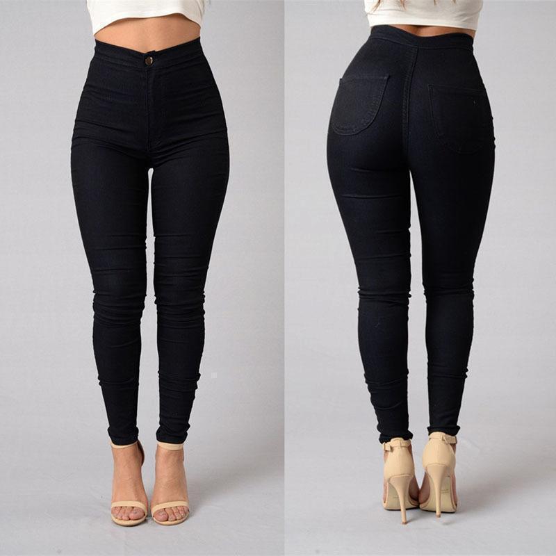 Thin waist stretch pencil pants