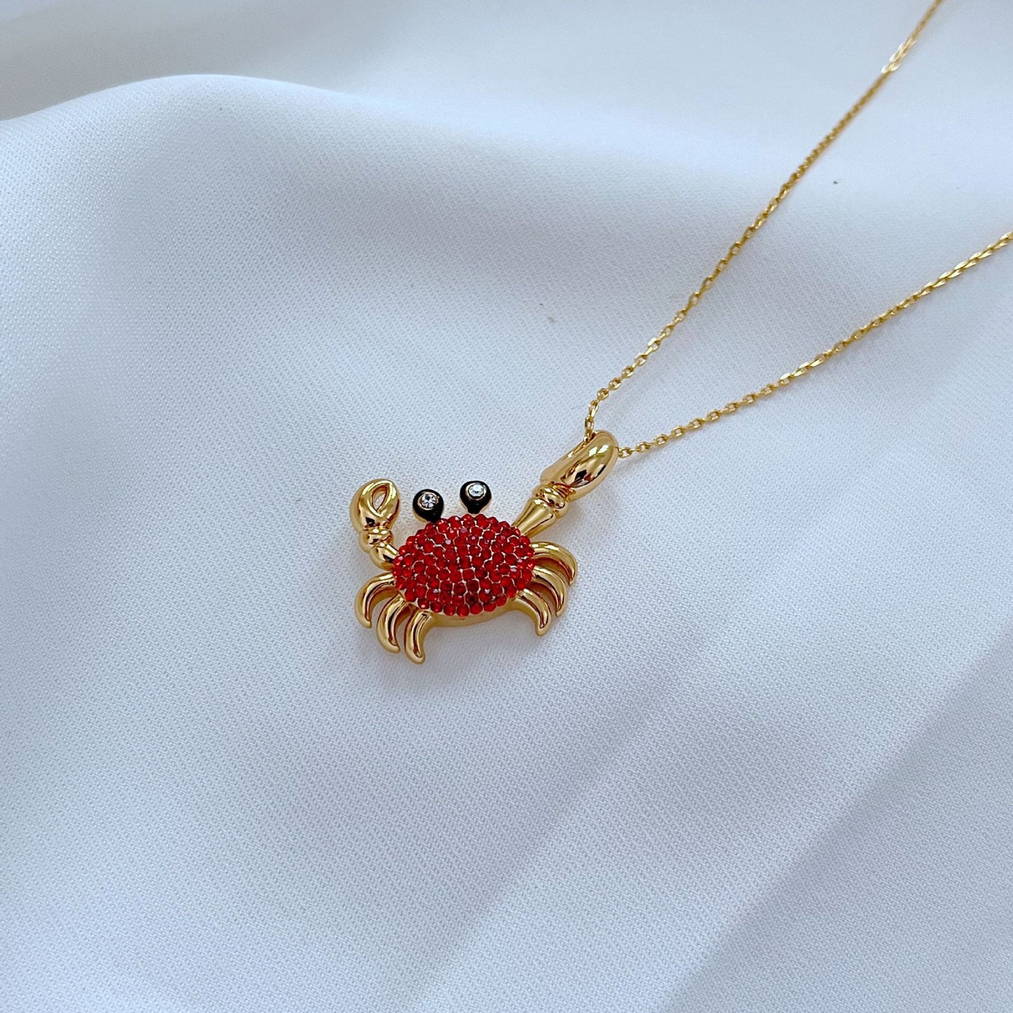 Cute Little Crab Shape Stud Earrings or Necklaces